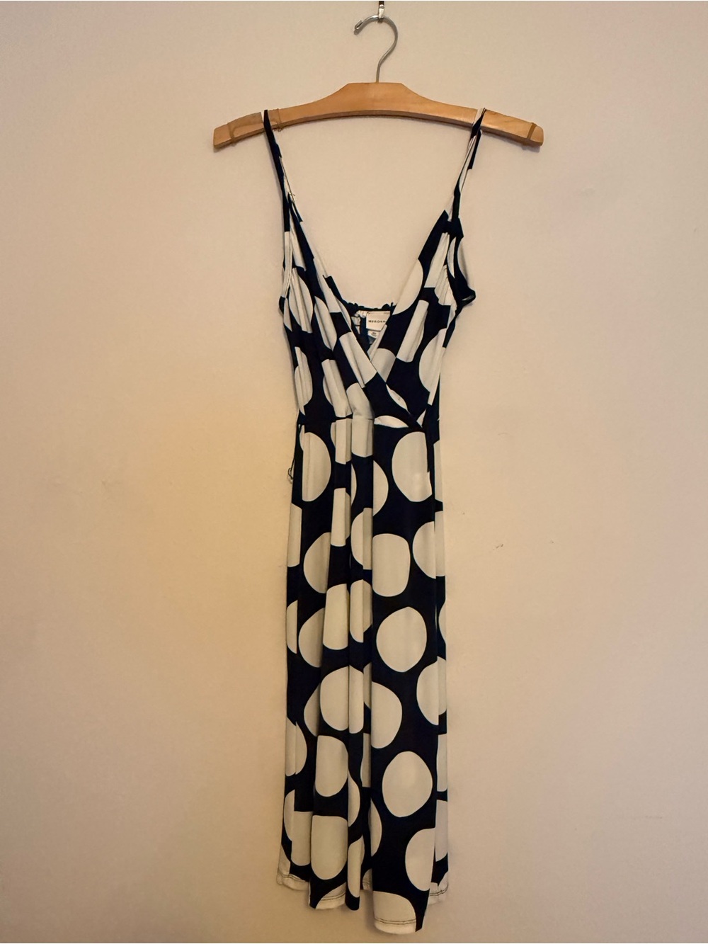Merona Black and White Polka Dot Midi Dress